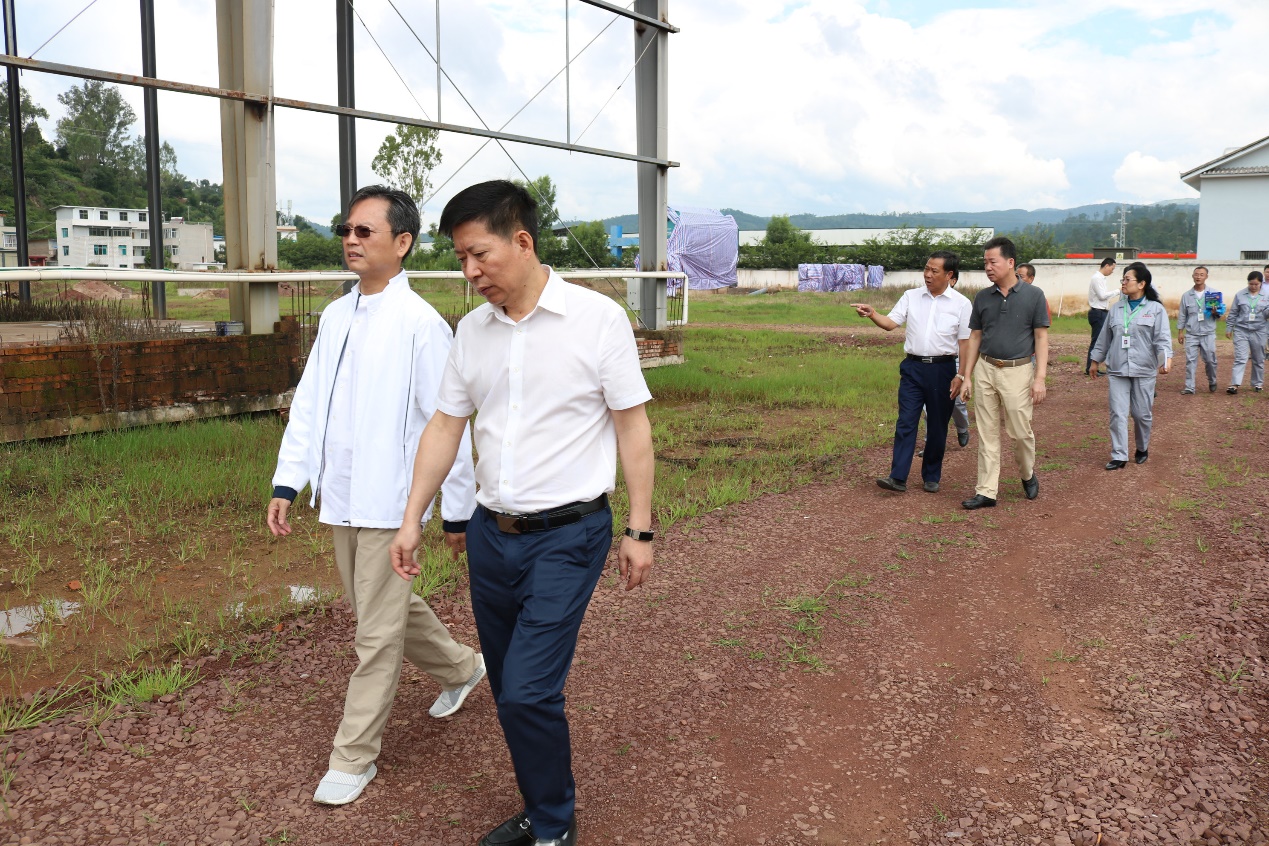 廖立国董事长,吴钦城董事,陈焕锋董事在郑定升副总裁等的陪同下察